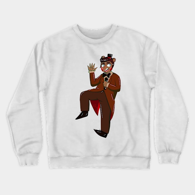 Toy Freddy Gijinka Transparent Crewneck Sweatshirt by spaceagebarbie